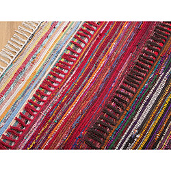 Avis Beliani Tapis en coton multicolore foncé 160 x 230 cm DANCA