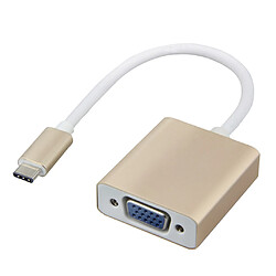 Type C À VGA Adaptateur Hub Vidéo Convertisseur Pour Macbook Splitteur Adapter