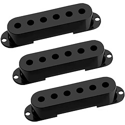 S-COVER-B-NOL Strat Cover Set Black NO Logo (Lot de 3) Seymour Duncan