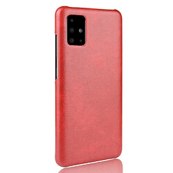 Acheter Wewoo Coque Pour Galaxy A51 Shockproof Litchi Texture PC + PU Case Rouge