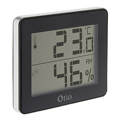 Thermomètre hygromètre noir - écran LCD - Otio