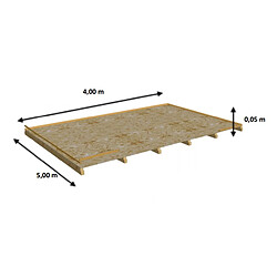 Plancher pour abri ba 4050.02n - pl4050 - HABRITA