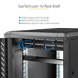 Acheter StarTech 1HE 48,30cm (19``) Fachboden für netzwerk schrank - Freitragende Rack ablage für Serverschrank/Rack - Frontmontage - Belastbarkeit 25kg - 30cm tiefe Rackablage (SHELF-1U-12-FIXED-S) - Rack - Regal - 1U - 48.3 cm (19``)