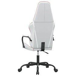 Maison Chic Chaise Gaming | Chaise de jeu de massage Ergonomique | Chaises de Bureau rose et blanc similicuir -GKD45044 pas cher