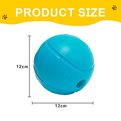 Jouets pour chien en caoutchouc naturel avec boules de friandises pour chien (bleu)