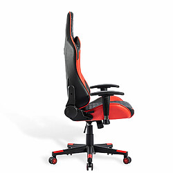 Acheter FOXSPORT Fauteuil gamer ergonomique, chaise de gaming,fauteuil gaming pivotant pour jeux videos, livestream playstation avec coussins lombaire et appui-tête, dossier haut (rouge)