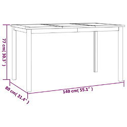 vidaXL Ensemble à manger de jardin 5pcs Bois de teck massif pas cher