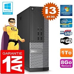 PC DELL 7020 SFF Core I3-4130 Ram 8Go Disque 1 To Graveur DVD Wifi W7 - Occasion