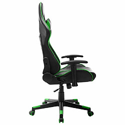 Avis Maison Chic Chaise de jeu, Chaise gaming, Fauteuil gamer d'ordinateur,Chaise de Bureau Noir et vert Cuir artificiel -GKD52038