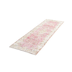 Vidal Tapis de laine 242x78 rouge Vintage Royal pas cher