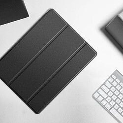 Etui en PU veille/réveil automatique avec support tri-pliure et rainure de rangement pour crayon apple noir pour votre Apple iPad 10.2 (2019)