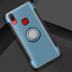 Wewoo Coque Étui de protection magnétique à 360 degrés avec bague de rotation pour Vivo NEX A bleu marine