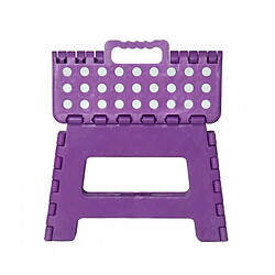 Wadiga Escabeau Marchepied Pliable Plastique Violet - Hauteur 22cm