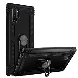 Avizar Coque Galaxy Note 10 Plus Bi matière Rigide Souple Bague Support Vidéo Noir