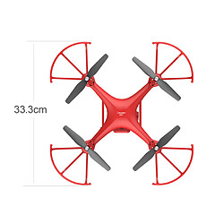 Universal RC Drone FPV WiFi avec photographie aérienne Drone 4K HD Pixel Caméra Télécommande 4 axes Quadcopter Avion Longue durée de vie Jouet de vol(Rouge)