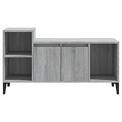 Acheter vidaXL Meuble TV Sonoma gris 100x35x55 cm Bois d'ingénierie