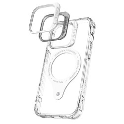 Coque en TPU anti-chute, avec cadre de caméra, compatible avec le chargement sans fil pour votre iPhone 14 Pro - transparent