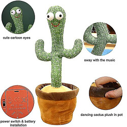 Universal Cactus cactus jouet de chat drôle de chat de chat interactif chant de la peluche cactus smart smart