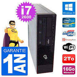 PC Fujitsu Esprimo E910 DT Intel i7-2600 RAM 16Go Disque Dur 2To Windows 10 Wifi - Occasion