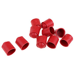 10pcs couverture en caoutchouc tête de billard pointe de la piscine couvre billard rouge