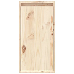 Avis vidaXL Armoires murales 2 pcs 30x30x60 cm Bois de pin massif