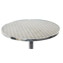 Mendler Table haute de bar bistrot M28, aluminium, Ø=60cm, hauteur=70-110cm, pliante pas cher