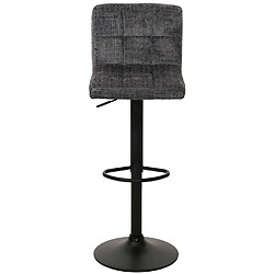 Acheter Mendler Lot de 2 tabourets de bar HWC-G87, tabouret de bar, réglable en hauteur pivotant, tissu chenille (465g/m²) MVG ~ gris foncé