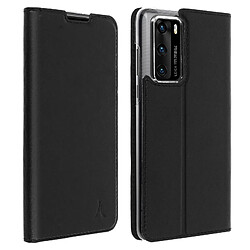 Housse Huawei P40 Étui Clapet Porte-carte Support vidéo Akashi Noir