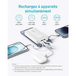 SANAG Zolo Powerbank, Batterie Externe Portable Rapide 30 W 10 000 Mah Avec Câbles Usb-C Et Lightning Certifié Mfi, 1 Usb-C, 1 Usb-A, Batterie Pour Iphone Séries 15/14, Macbook, Galaxy, Et Autres pas cher