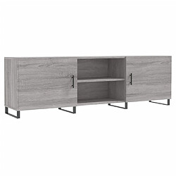 vidaXL Meuble TV sonoma gris 150x30x50 cm bois d'ingénierie