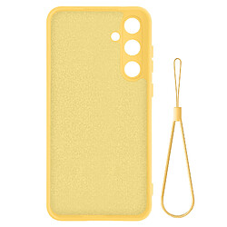 Avizar Coque pour Samsung Galaxy S24 Semi-rigide Mat Anti-traces Dragonne Jaune