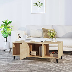 Avis Maison Chic Table basse,Table Console Table d'appoint, Table pour salon Chêne sonoma 102x50x40 cm Bois d'ingénierie -MN39476