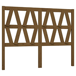 Maison Chic Tête de lit scandinave pour lit adulte,Meuble de chambre Marron miel 126x4x100 cm Bois massif de pin -MN99853