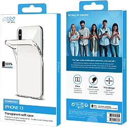 Acheter My Way Myway Coque pour iPhone 13 Souple en TPU Transparent