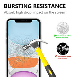 Protecteur écran en verre AGC antichoc 2.5D, bord d'arc, 9H pour Apple iPhone 12/12 Pro 6.1 pouces