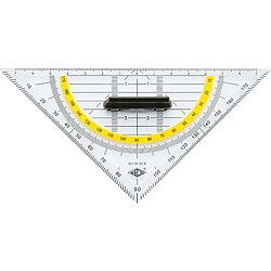 WEDO Equerre géométrique, hypoténuse 160 mm,poignée amovible ()