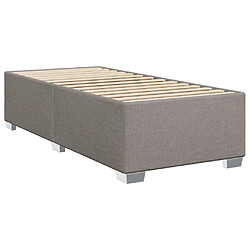 Vidaxl Cadre de lit Taupe 90x200 cm Tissu