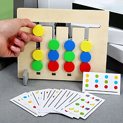 Totalcadeau Jeu d'apprentissage correspondance 2 faces jeu Montessori reproduction