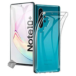 Htdmobiles Coque silicone gel fine pour Samsung Galaxy Note 10+ Plus + film ecran - TPU TRANSPARENT