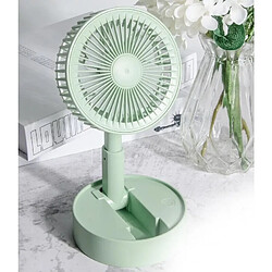 (Vert) Ventilateur de Bureau Table de Batterie Portable Pliante Rechargeable Mini Ventilateur USB Pliable