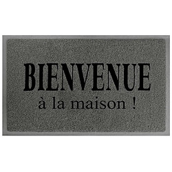 Paris Prix Tapis d'Entrée Maison 45x75cm Gris & Noir