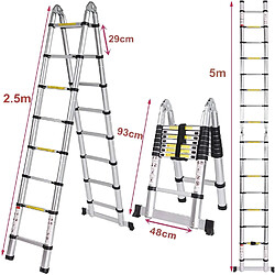 Échelle Télescopique en Aluminium 5m