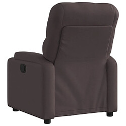 Acheter vidaXL Fauteuil inclinable électrique Marron foncé Tissu