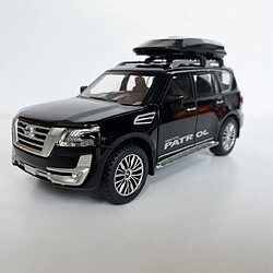 Universal 1/32 alliage Nissan Patrol Voiture Jouet Moule en Métal Moule Acoustique et Lumière Retraite Voiture Jouet Collection Cadeaux pour Enfants | Voiture Jouet Moulée sous Pression (Noir)