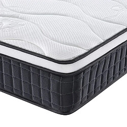 Maison Chic Matelas à ressorts bonnell moyen, Matelas doux pour chambre 90x200 cm -GKD90180 pas cher