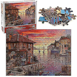 Avis Universal 1000 pièces coucher de soleil méditerranéen puzzle bricolage puzzle jouets assemblage image déco