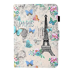 Etui en PU impression de motifs universelle tour Eiffel pour votre Apple iPad 9.7 pouces (2017)/(2018)/iPad Air (2013)/Air 2