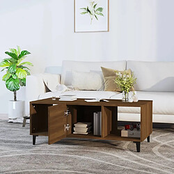 Avis Maison Chic Table basse,Table Console Table d'appoint, Table pour salon Chêne marron 102x50x40 cm Bois d'ingénierie -MN88755