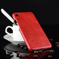 Wewoo Coque antichoc Litchi Texture PC + PU pour HuHonor Play 8A (rouge)