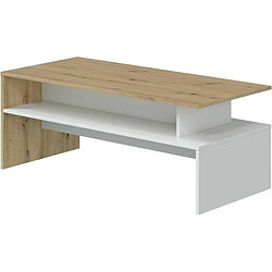 BigBuy Home Table d'appoint WHITE & NODI 43 x 100 x 50 cm